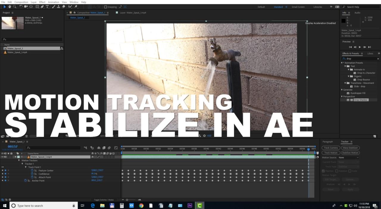 How To Stabilize Shaky Footage With Motion Tracking in After Effects ...