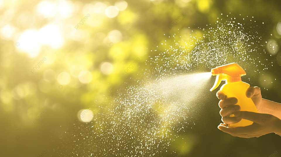 Holding A Plastic Bottle Spraying Disinfect Background, Cleaning ...